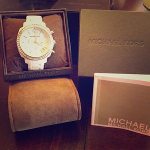 MK authentic white watch